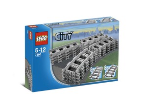 LEGO City Treinrails recht en gebogen 7896