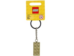 LEGO Gouden 2x4 Bouwsteen Sleutelhanger